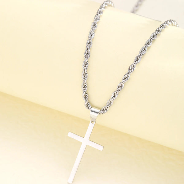 New Stainless Steel Cross Pendant Necklace for Men/Woman