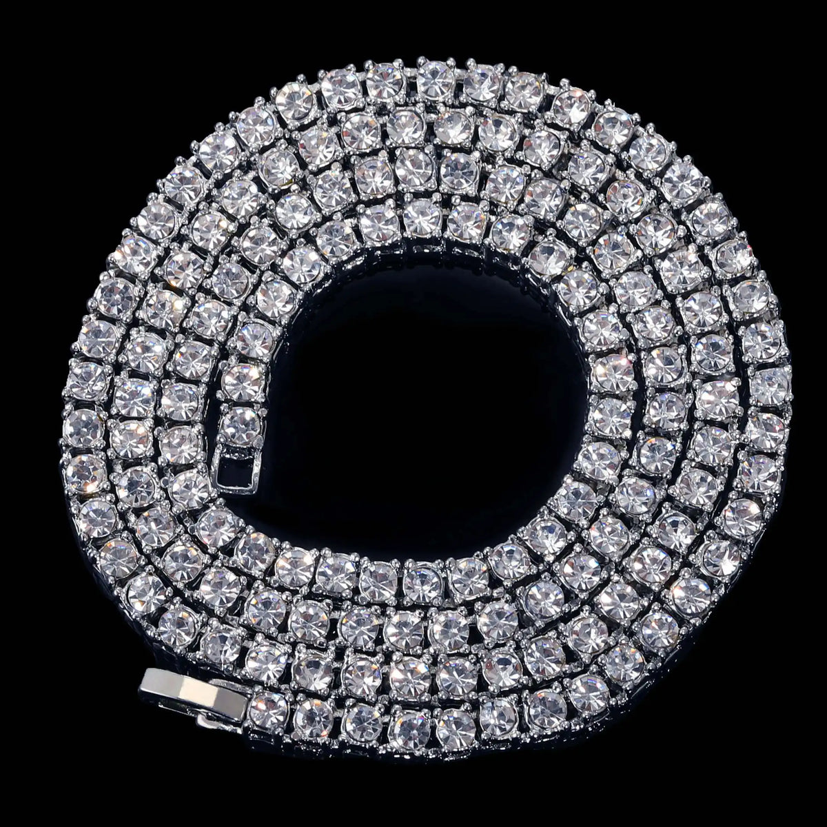 New Classical 4MM Tennis Chain Iced Out Bracelet Necklace Men Fashion Hip-Hop Jewelry Women 8/16/18/20/24/30inch Choker Gift